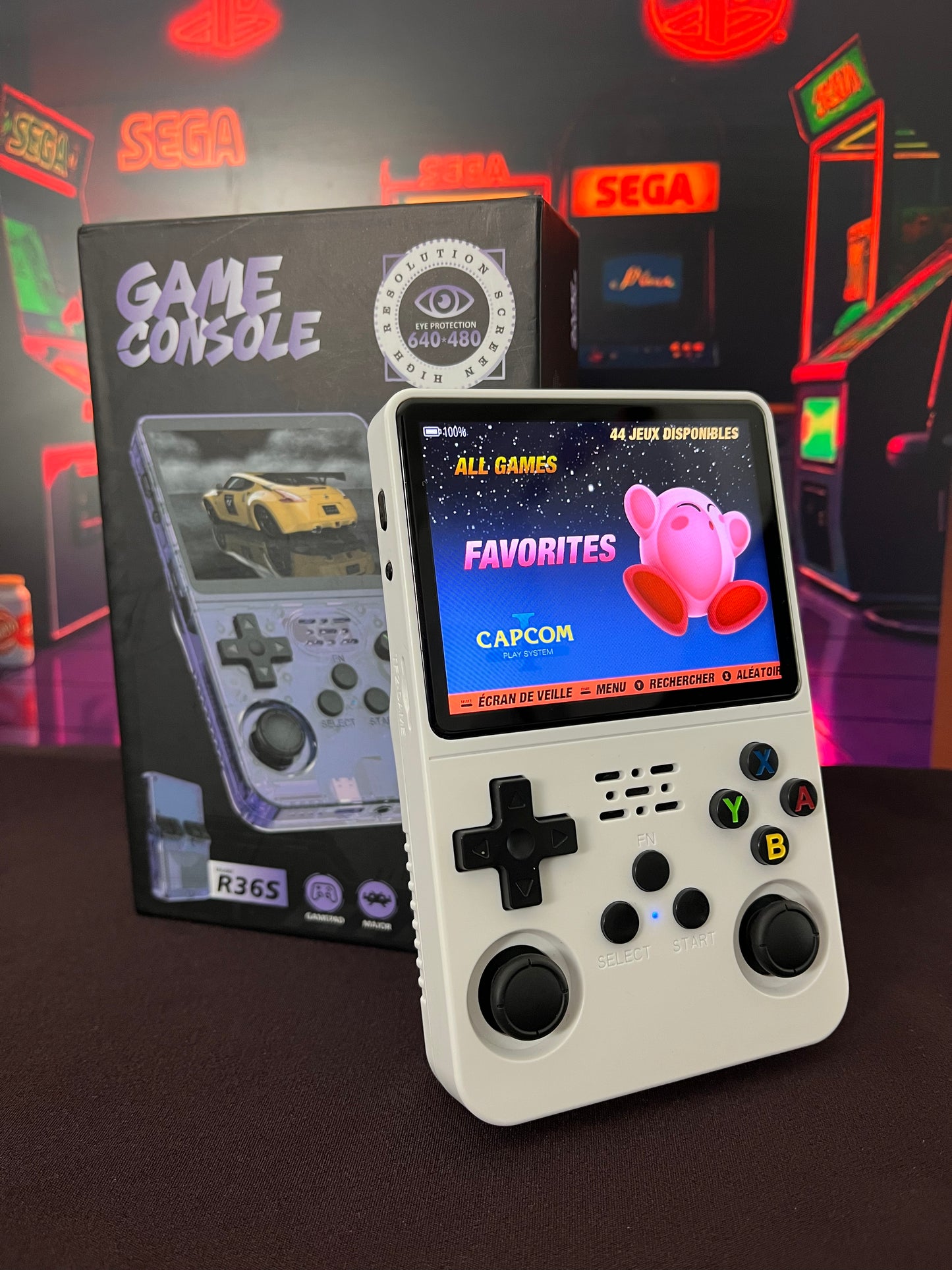 Console rétro portable Arcadise™ R36S - + de 10 000 jeux